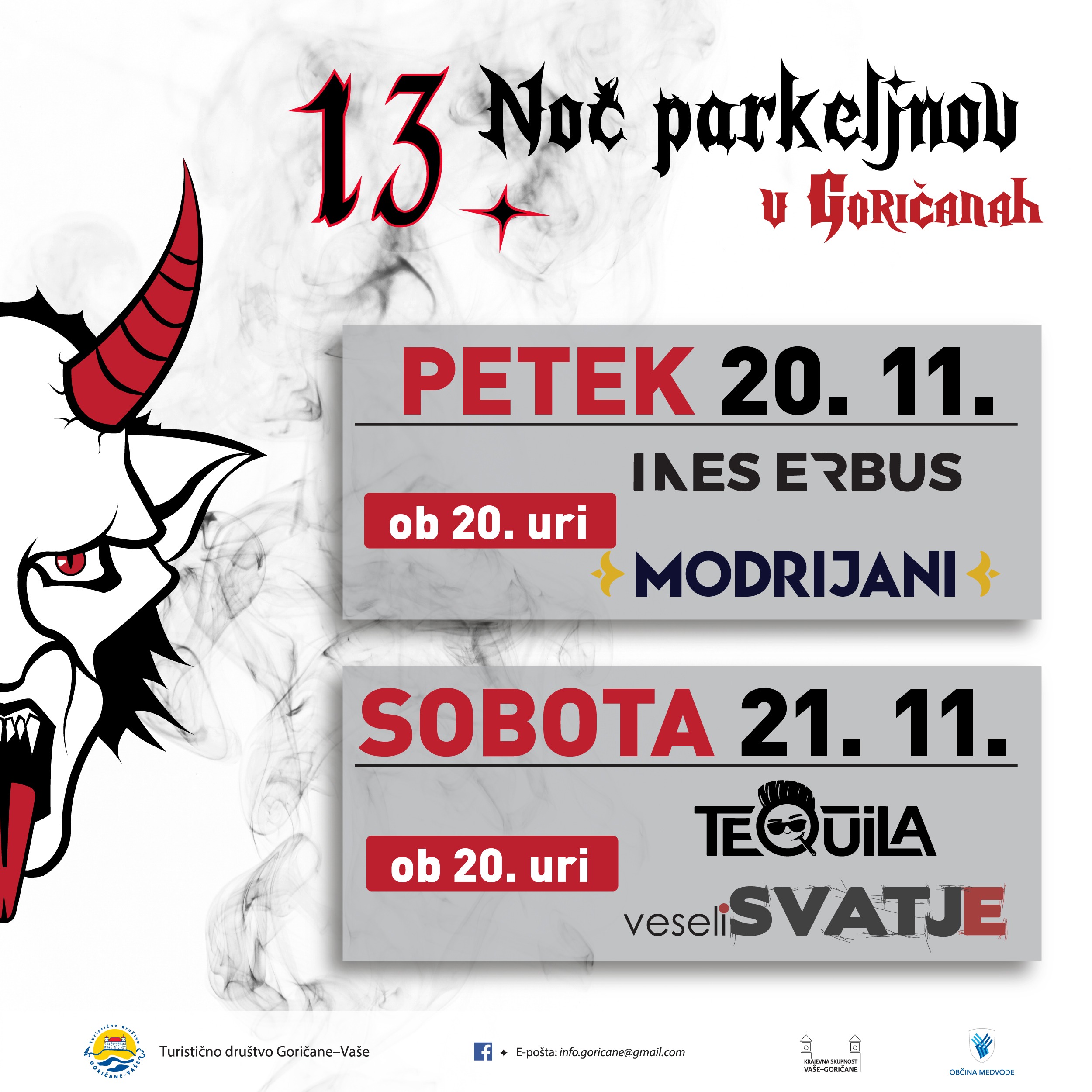 13. Noč parkeljnov v Goričanah