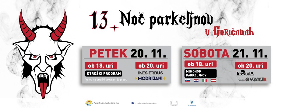 13. Noč parkeljnov v Goričanah