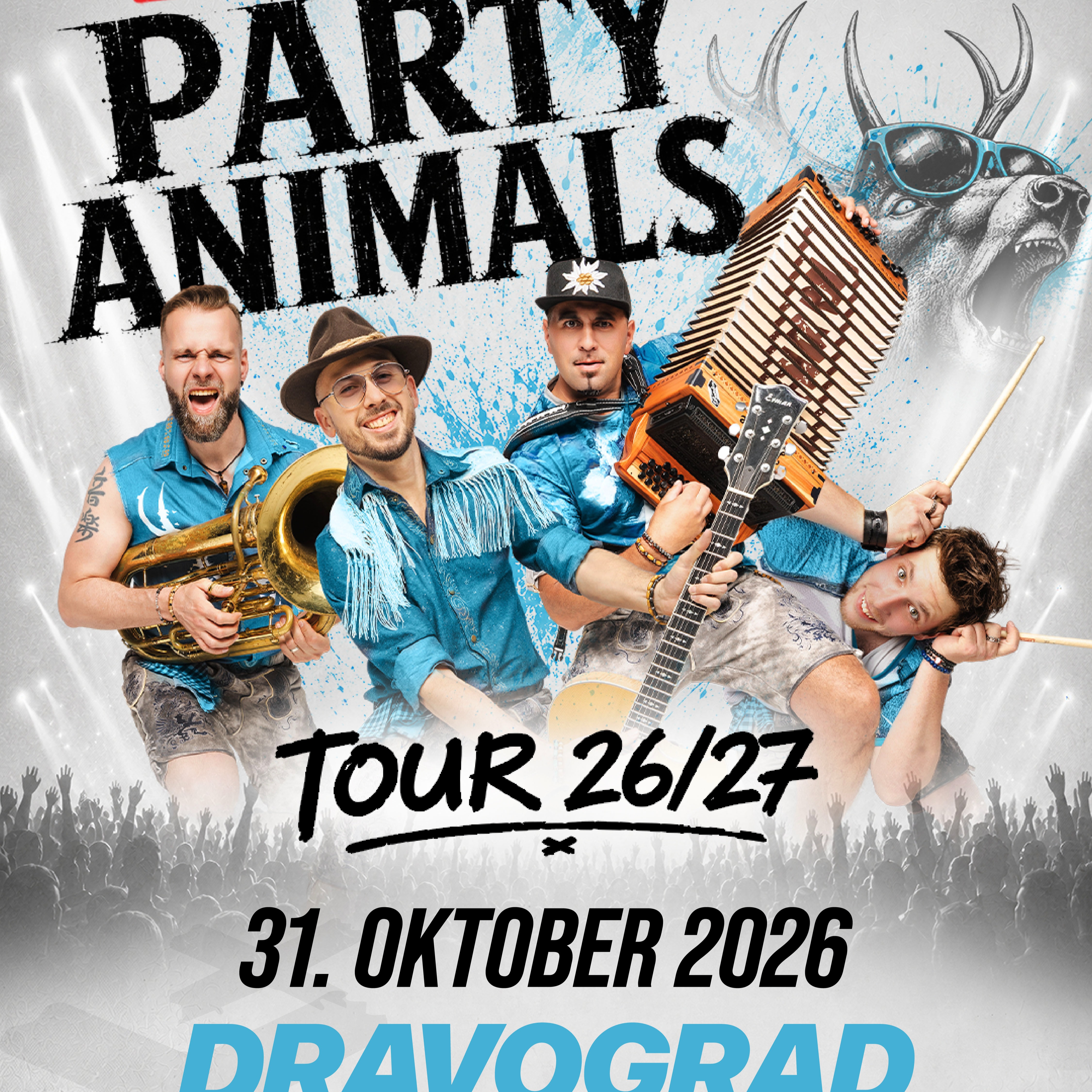 Fehtarji Party Animals Tour 26/27 concert in Dravograd on October 31, 2026